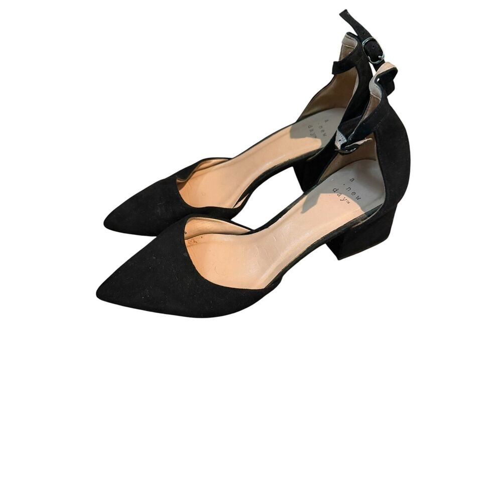 A New Day Block Suede Block Heels